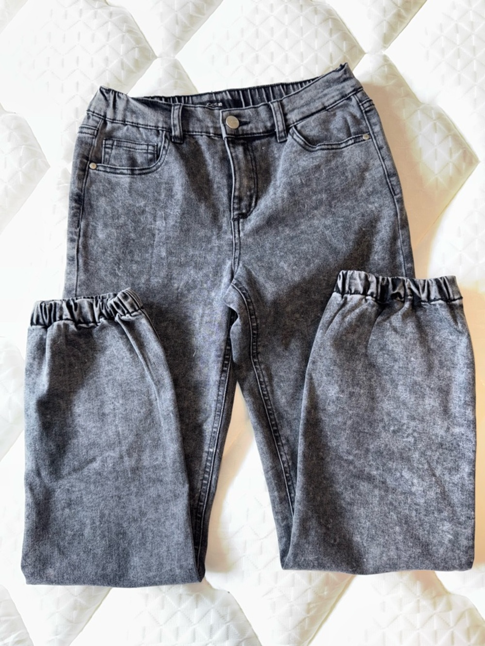 JOES Washed Black Stretch Denim Jogger Pants SZ-14